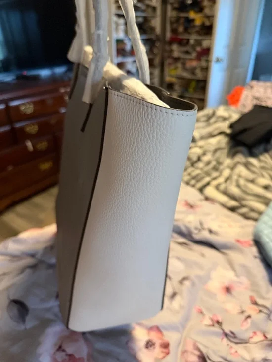 Michael Kors Two-Tone Tote — Black & Light Gray - Picture 6 of 7